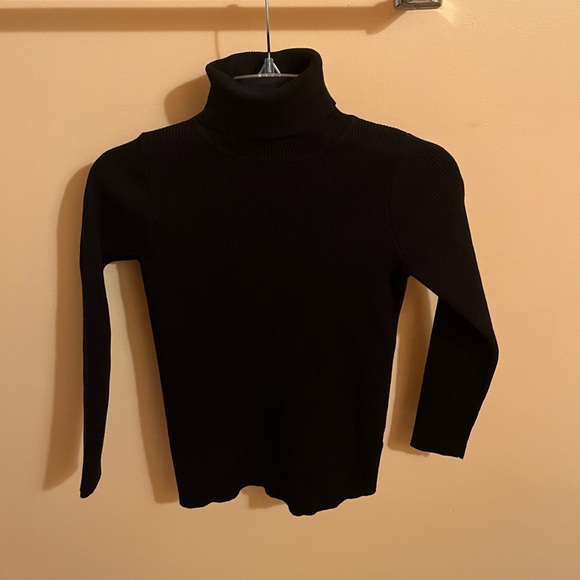 Pomander Place Tuckernuck Arlo Ribbed Turtleneck in Black - Picture 3 of 7